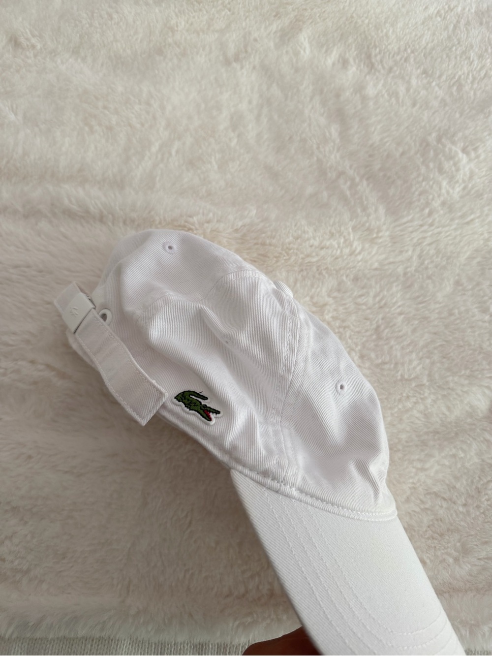 Lacoste baseball cap white